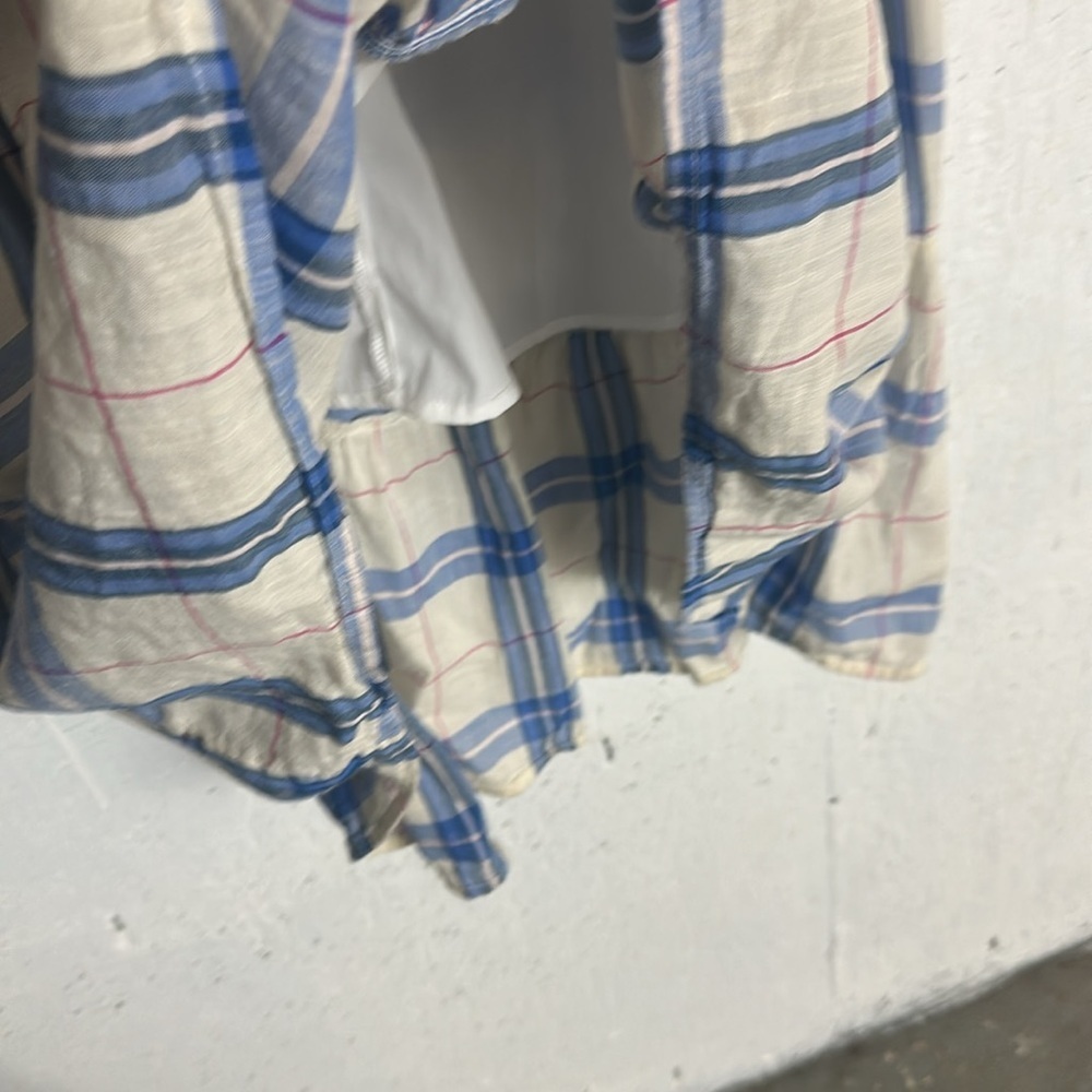 Old Navy Blue and White Ruffled Tiered Sundress, XL - Picture 12 of 13